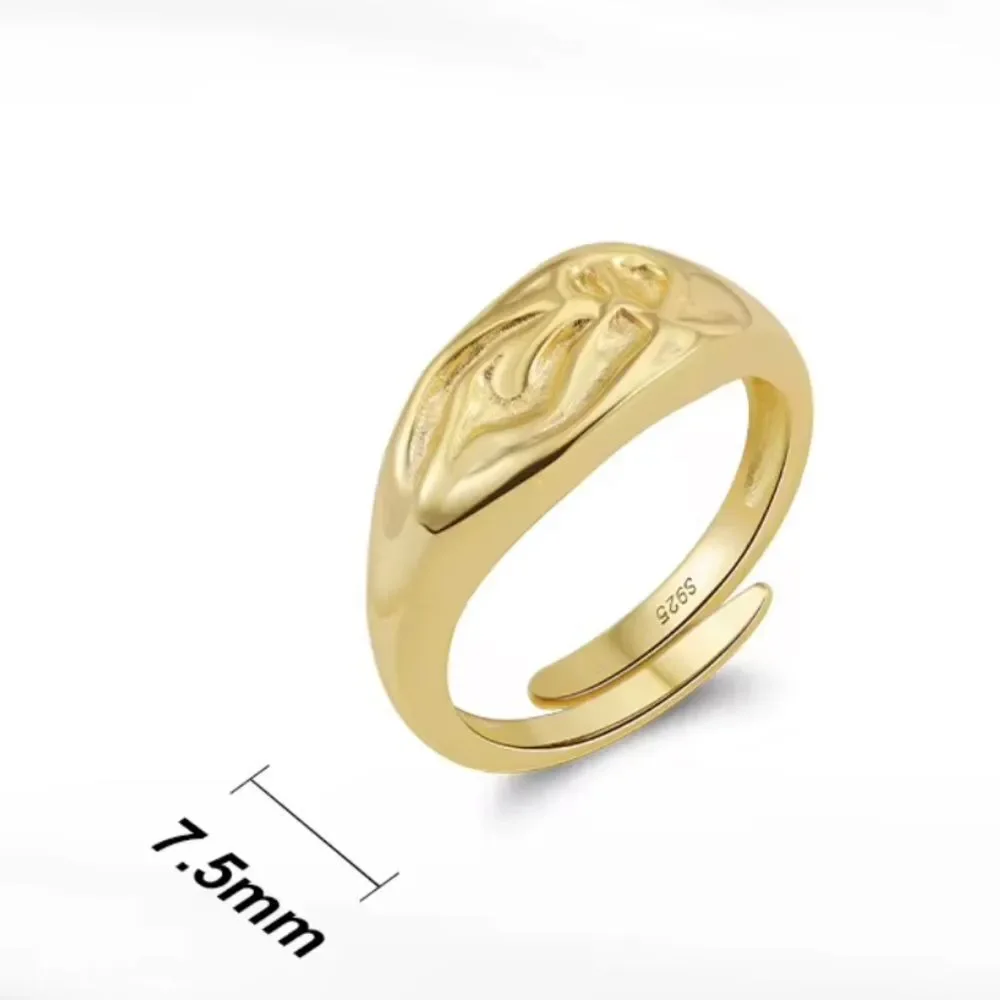ENA 925 Sterling Silver Adjustable Ring